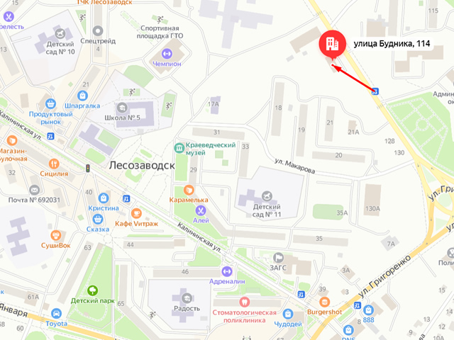 Отделение Социального фонда России (СФР) по Приморскому краю. Клиентский отдел в г. Лесозаводск