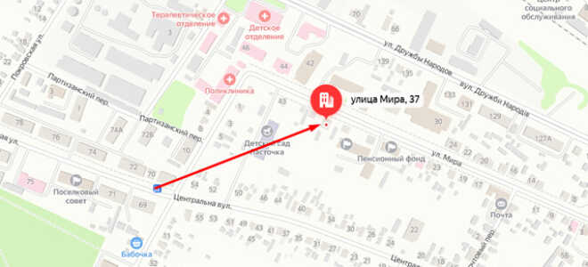 Социальный фонд России (СФР) в п.г.т. Меловое